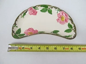 Insalata o piatto pane vintage mezzaluna rosa francescana 116 marchi - Foto 1 di 3