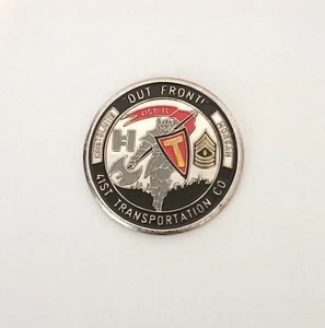 41st Transportation Co. - Out Front - Iraq - Challenge Coin - Picture 1 of 2