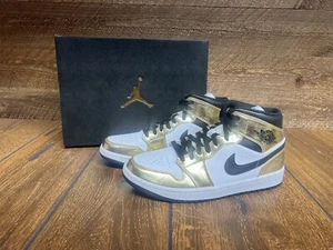 Größe 9,5 - Jordan 1 Mid SE Metallic Gold 2020 - Bild 1 von 7