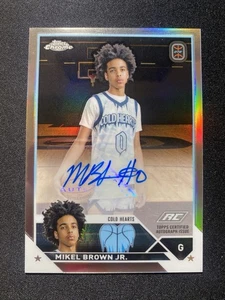 2023-24 Topps Cromo OTE Mikel Brown Jr Refractor Rookie Auto Louisville 1er - Imagen 1 de 2