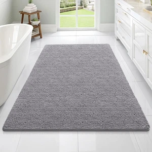 Bathroom Rugs 70x46, Extra Soft Absorbent Chenille Bath Rugs, Rubber Backing ... - Picture 1 of 7