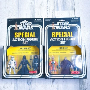 2010 Star Wars Special Action Figure HERO And VILLAIN SETS Target Exclusive NIB - Picture 1 of 11