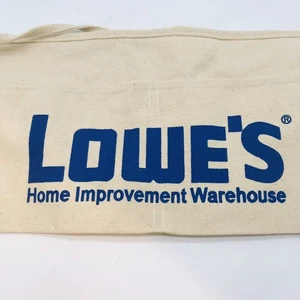 Lowe's Logo Canvas Zimmermann Schürze Nagel Werkzeug Gürteltasche 2 Beutel Taschen zum Binden - Bild 1 von 7