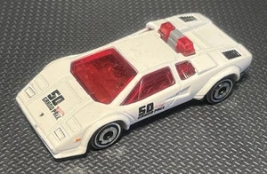 2018 Hot Wheels 1/64 Lamborghini Countach Pace Car, White. Unboxed, Slight Wear. - Picture 1 of 14