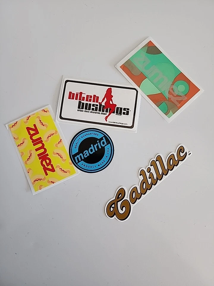 Lote Pegatinas Skateboard Madrid Cadillac B Bujes Zumez Foto 1 de 4