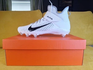 NUOVO Nike Uomo TAGLIA 12 Alpha Menace Pro 2 Mid Tacchetti Calcio Bianco Grigio Nero - Foto 1 di 24