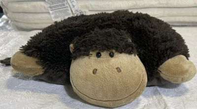 Pillow Pets Peewie Brown Monkey 12 inch Plush Toy 2010 New Condition - Image 1 of 4