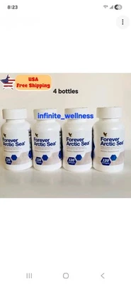 4 bottles of FOREVER ARCTIC SEA (120 Softgels ea) HALAL - Image 1 of 4