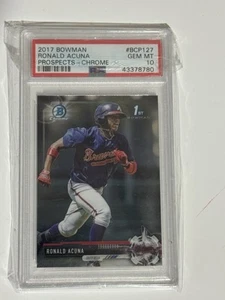 2017 Bowman Ronald Acuna Jr Prospects Chrome #BCP127 - Picture 1 of 1