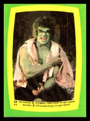 1979 Topps Marvel The Incredible Hulk Stickers Hulk #12 0e3 - Image 1 of 2