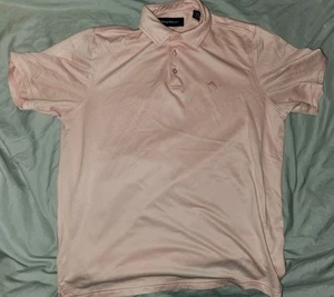 Tommy Bahama Pima Cotton Blend Pink Marlin Golf Polo Mens Medium - Picture 1 of 6