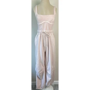 Free People Movement Dusty Pink Inbound Stretch Jumpsuit Women's Size XSTP - Picture 1 of 4