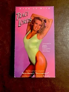 Warm Up With Traci Lords VHS Tape (1988) Exercise, Jazzthetics. Aerobics - Rare - Picture 1 of 6