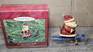 Vintage 2000 Hallmark Andenken Ornament Kris Cross Country Kringle mit Box - Bild 1 von 4
