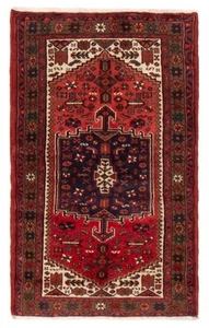 Vintage Hand-Knotted Area Rug 3'1" x 4'11" Traditional Wool Carpet - Picture 1 of 9