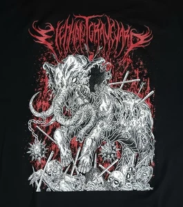 Elephant Graveyard Concert t-shirt NEW nwot guitar rock deathcore death metal - Picture 1 of 5