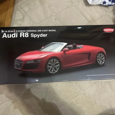 Kyosho 1/18 Audi R8 Spider modellino auto pressofuso rosso - Immagine 1 di 4