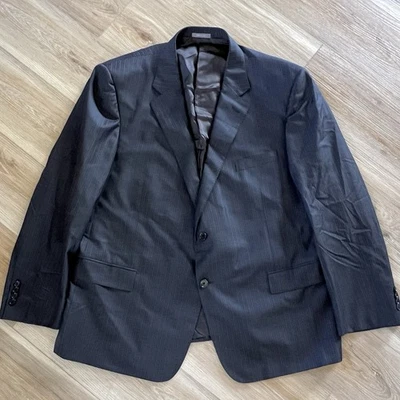 Traje Chaqueta Daniel Cremieux Loro Piana Lana 50R Gris Rayas Super 170s Italia Foto 1 de 4