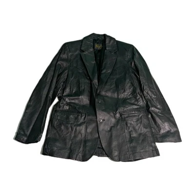 Chaqueta Blazer De Colección Scully De Cuero Para Hombre Talla 42 Negra Western Dos Botones  Foto 1 de 4