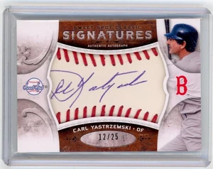 CARL YASTRZEMSKI 2009 UD SWEET SPOT CLASSIC BASEBALL #SC-CY Autograph AUTO 12/25 - Picture 1 of 2