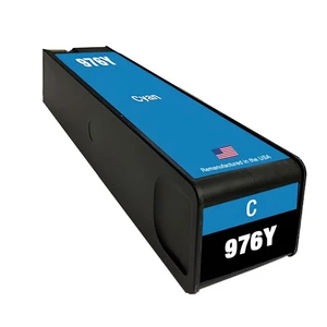 Cartouche d'encre compatible pour HP 976Y Cyan-USA - Photo 1/2