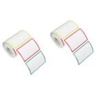  2 Rolls Name Tags Home Office Sign Stickers Blank Sticker Classification Blank