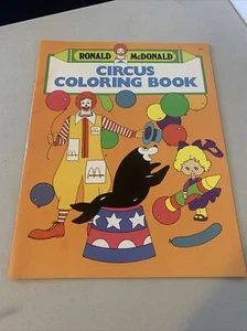 Neu 1983 Ronald McDonalds Jumbo Zirkus Malbuch 14x11 Allan Verlag - Bild 1 von 5