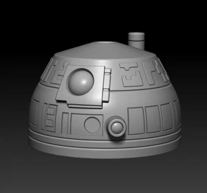 R6-D3 Astromech Droid kundenspezifischer Kuppelkopf für 4"" 6"" 7"" 12"" Star Wars Figuren - Bild 1 von 2