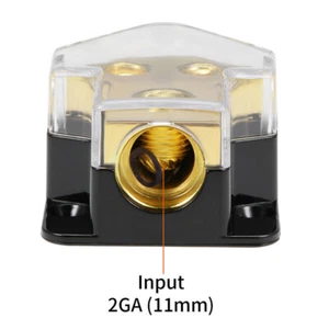 2 Way Power Distribution Block Power/Ground Splitter 0/4gauge AWG For Car Au;m' - Picture 1 of 9