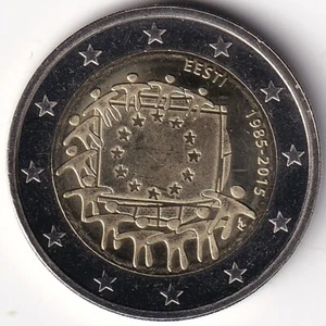 2 Euro Gedenkmünze Estland - 2015 - "30 Jahre Europaflagge" - Bild 1 von 2