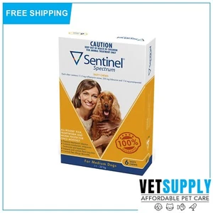 Sentinel Spectrum Tasty Chews For Dogs 11 To 22 Kg 6 Chews Yellow Pack - Picture 1 of 1