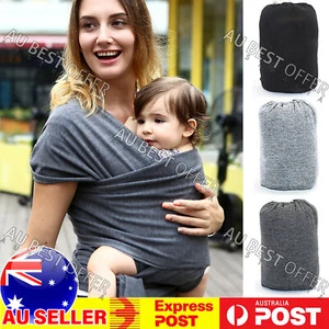 Baby Sling Adjustable Wrap Carrier Infant Breastfeeding Pouch Newborn AUS - Picture 1 of 12