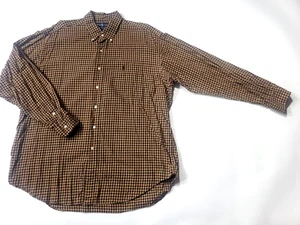 Polo Ralph Lauren Blake Flanellhemd Herren XL Langarm Gingham Karo Knopfleiste - Bild 1 von 9