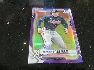 2021 Bowman Chrome PURPLE INSERT /250 CHIPPER JONES / BRAVES! WOW! - Picture 1 of 2