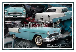 1955 Chevy BelAir Convertible Poster Print - Picture 1 of 1