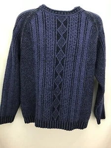 Suéter artesanal Tommy Bahama Island para hombre grande corderos mezcla de lana azul - Imagen 1 de 13