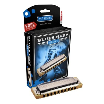 Hohner MS Series Blues Harp Harmonica - Key of D - Image 1 of 3