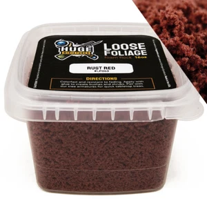Huge Miniatures Loose Foliage, Rust Red Foam Flock – 16oz Resealable Tub - Picture 1 of 4