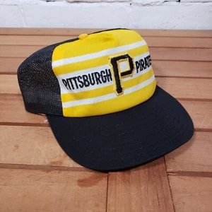 Vintage Pittsburgh Pirates Snapback Americap Hat Made In USA Large Mesh Class - Picture 1 of 5