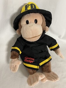 Gund Curious George 12" Fireman Outfit Fire Fighter Stuffed Animal Plush