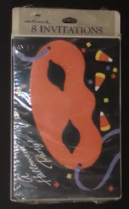 3 paquetes sin abrir de invitaciones de Halloween vintage con sello de los años 60. 8 por paquete - Imagen 1 de 2