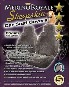 Sheepskin( Lambswool) Car Seat Covers 25mm , Seat Air bag Safe. - Picture 1 of 7
