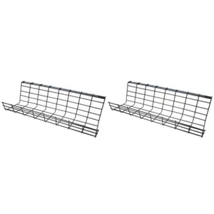 Set of 2 Draht-Fine-Rack Kabelorganisator Unter Dem Schreibtisch - Afbeelding 1 van 12