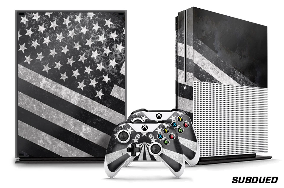 Designer Skin für Xbox One S 1S Gaming Konsole + 2 Controller Sticker - Bild 1 von 1