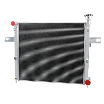 4 Row Aluminum Radiator For 2006-10 Jeep Grand Cherokee Commander 3.7L 4.7L 6.1L Foto 1 de 4