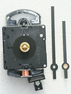 Quartz Pendulum Clock Movement with hands and an extra long stem length. - Image 1 of 3