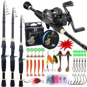 1.8-2.4m Telescopic Casting Combo Portable Ultralight Rod and 8.1:1 Gear Ratio - Picture 1 of 11