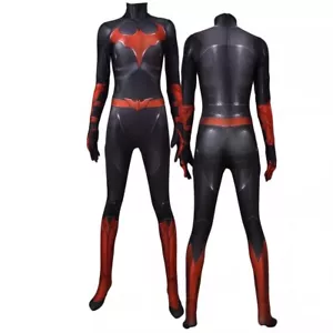 The Batgirl Jumpsuit Batwoman Bodysuit Cosplay Girl Suit Costume Halloween Party - Picture 1 of 5