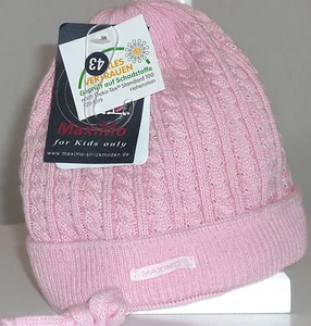 Maximo Bonnet rose doublé façon tricoté fille 6 mois - Imagen 1 de 2