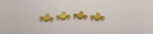 1:12th Dolls House Miniature Brass Handles x 4 Drawer NEW Cabinet Chest Cupboard - Picture 1 of 2